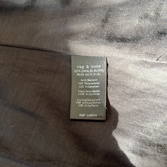 rag & bone Blue & Black Blazer Jacket Coat Size 8 NWOT - Picture 5 of 6